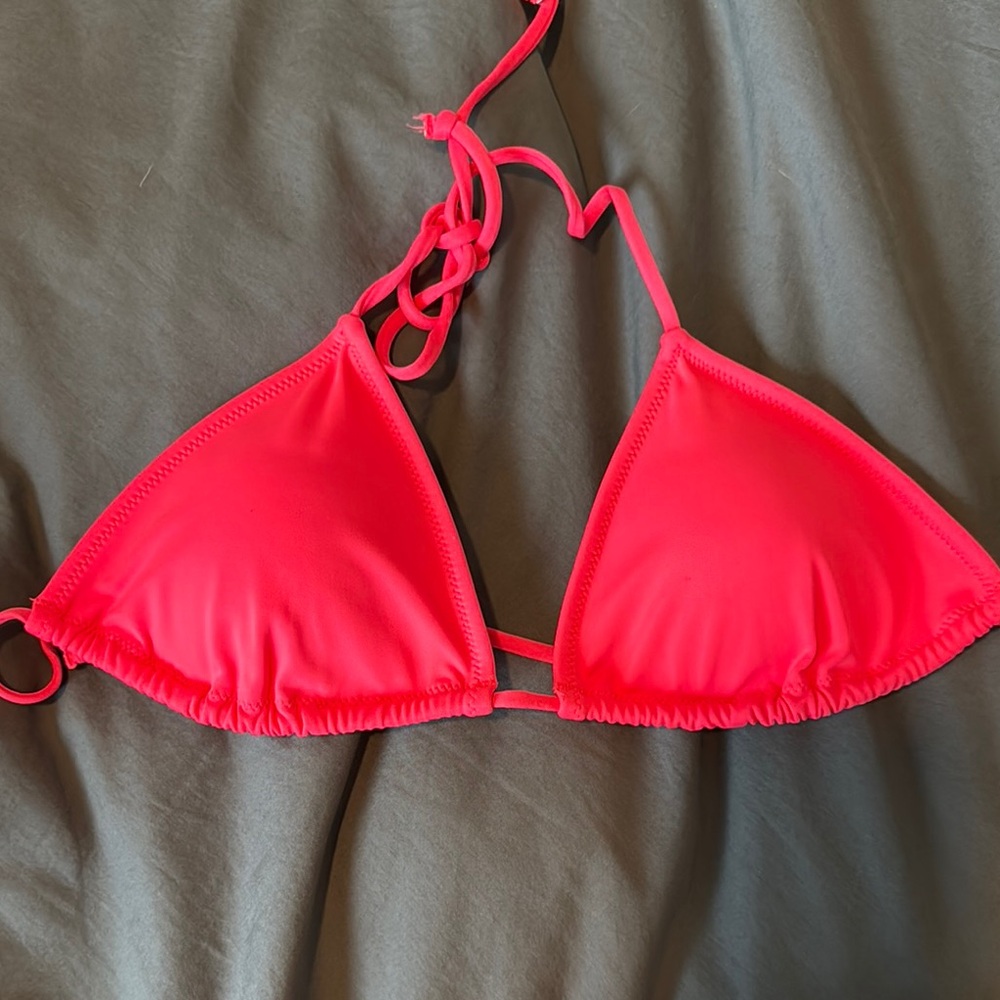 Victoria’s Secret Vibrant Pink Triangle Bikini Top